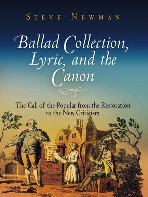 cover image of Ballad Collection, Lyric, and the Canon